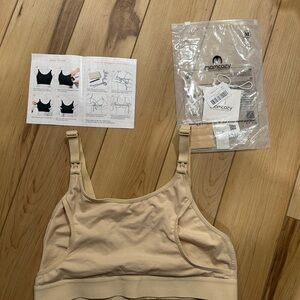 Beige Nursing/Pumping Bra